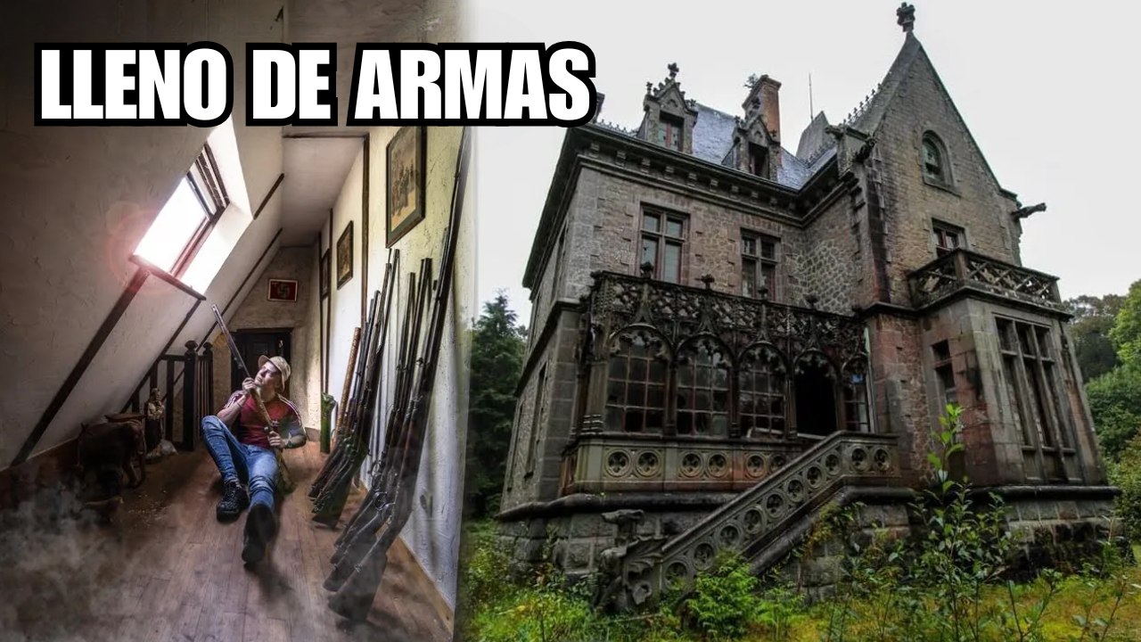 ¡Lleno de Armas! Mansión Secreta de un Oficial Militar Abandonada en Francia