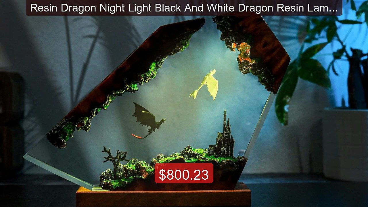 Resin Dragon Night Light Black And White Dragon Resin Lamp Bedroom... -- Best Deal 2026 | Shop Now!