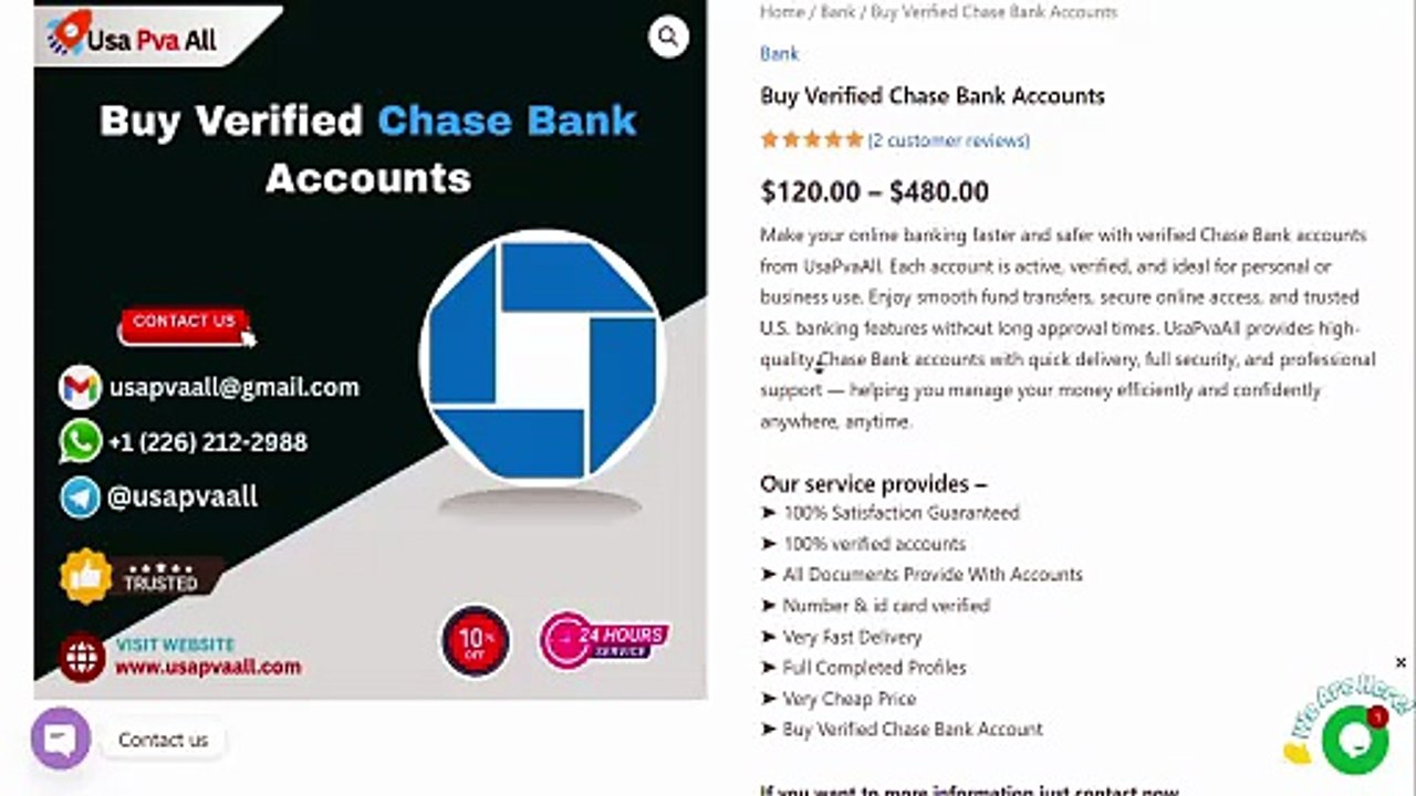 Top On Site Buy, Verified  Chase Bank Accounts In 2026