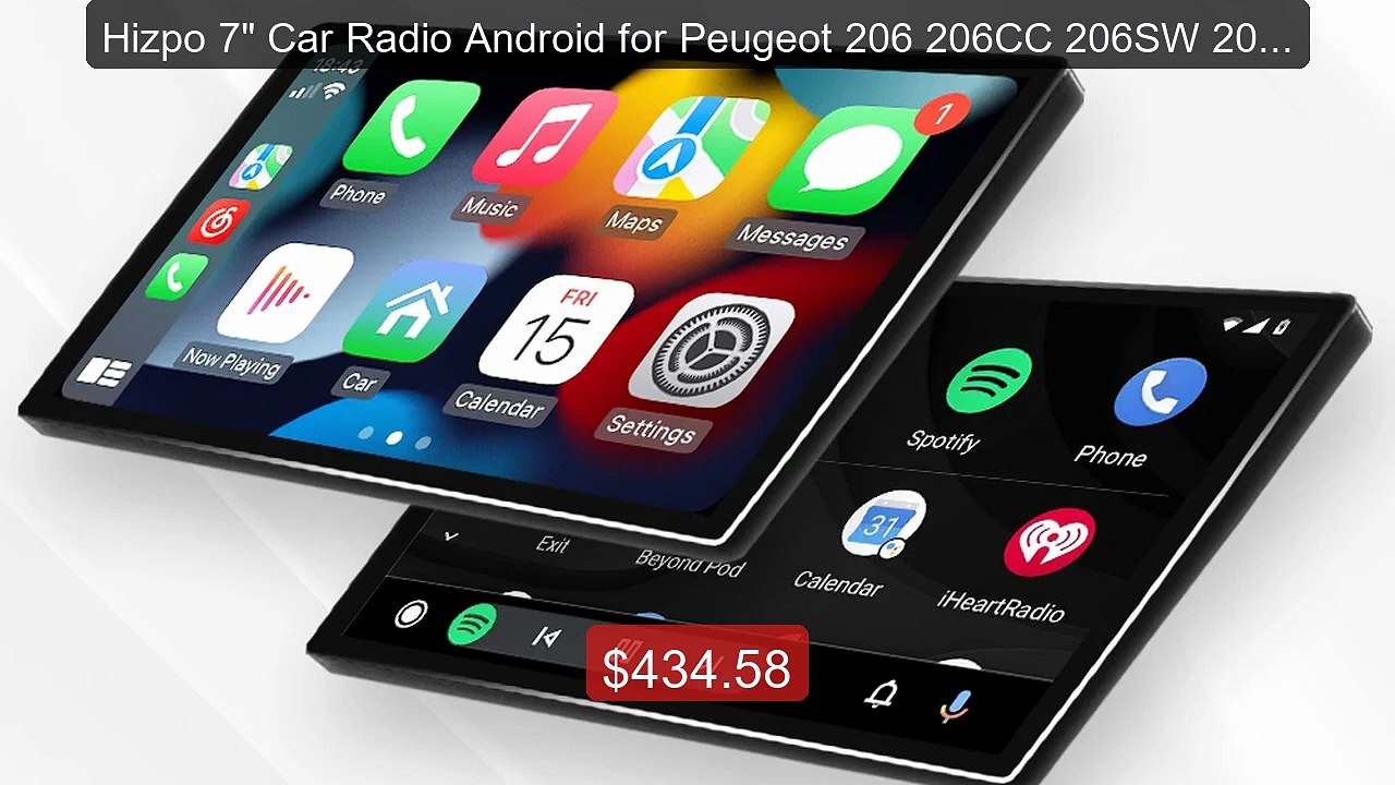 Hizpo 7" Car Radio Android for Peugeot 206 206CC 206SW 2000-20... -- Best Buy 2026 | Great Quality!