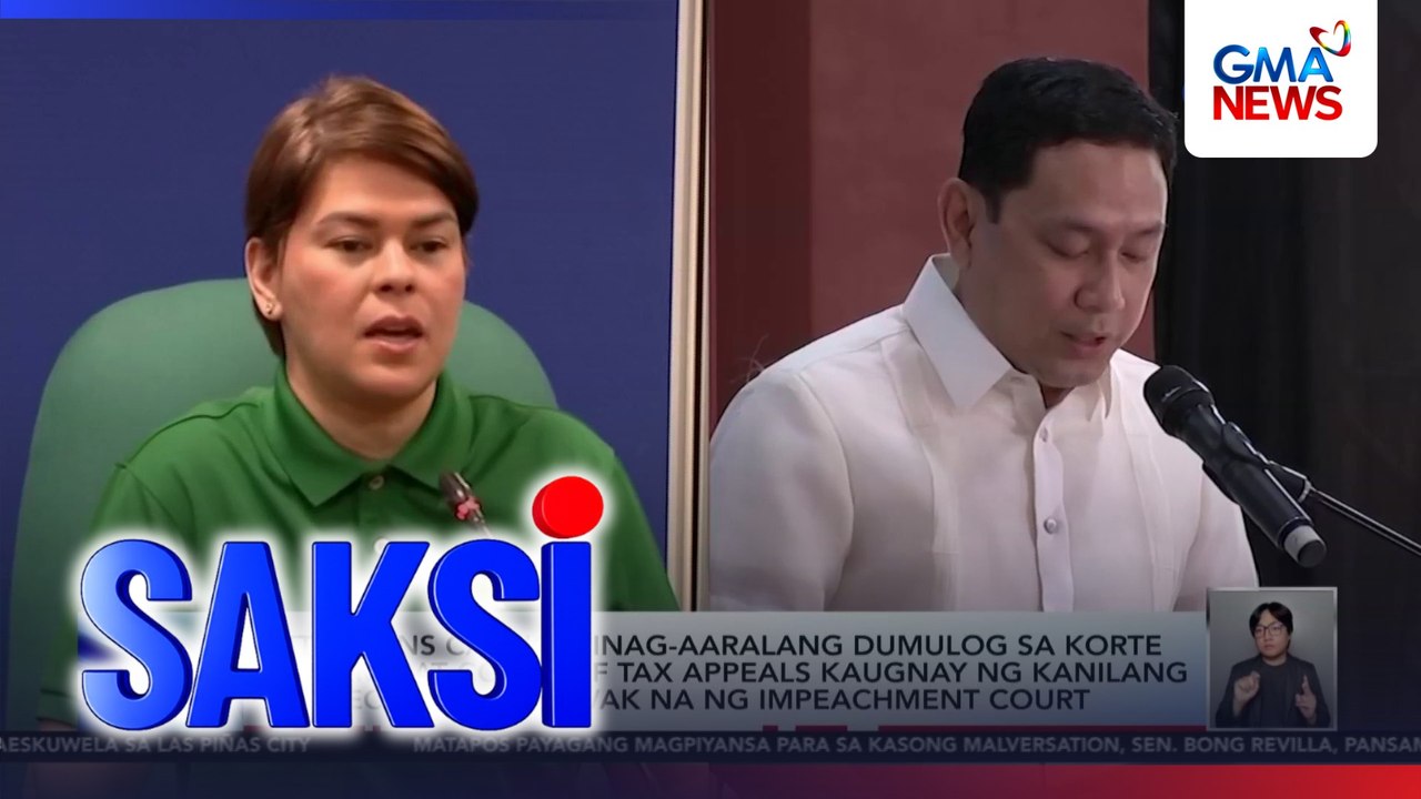 Atty. Mans Carpio, pinag-aaralang dumulog sa Korte Suprema at Court of Tax Appeals kaugnay ng kanilang tax records na hawak na ng impeachment court | Saksi