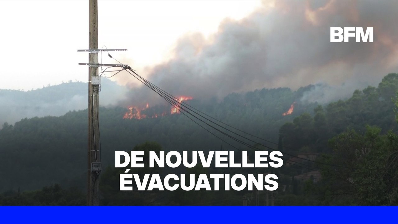 Incendie dans le Var: le feu reprend entre Correns et Montfort-sur-Argens