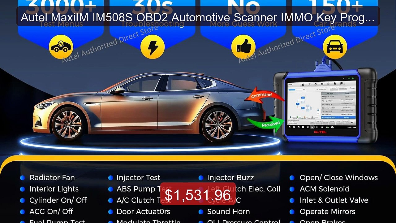 Autel MaxiIM IM508S OBD2 Automotive Scanner IMM...