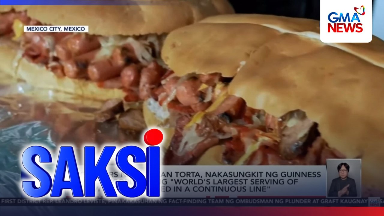 100 meters na Mexican torta, nakasungkit ng Guinness World Record bilang "world's largest serving of sandwiches arranged in a continuous line" | Saksi