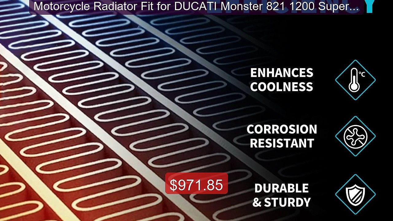 Motorcycle Radiator Fit for DUCATI Monster 821 1200 SuperSp... -- Top Pick 2026 | Unbeatable Price!