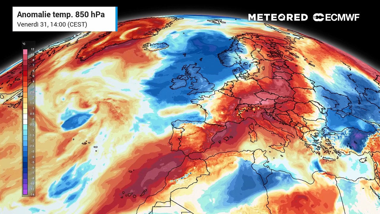 Incredibili e prolungate anomalie positive, calde, delle temperature