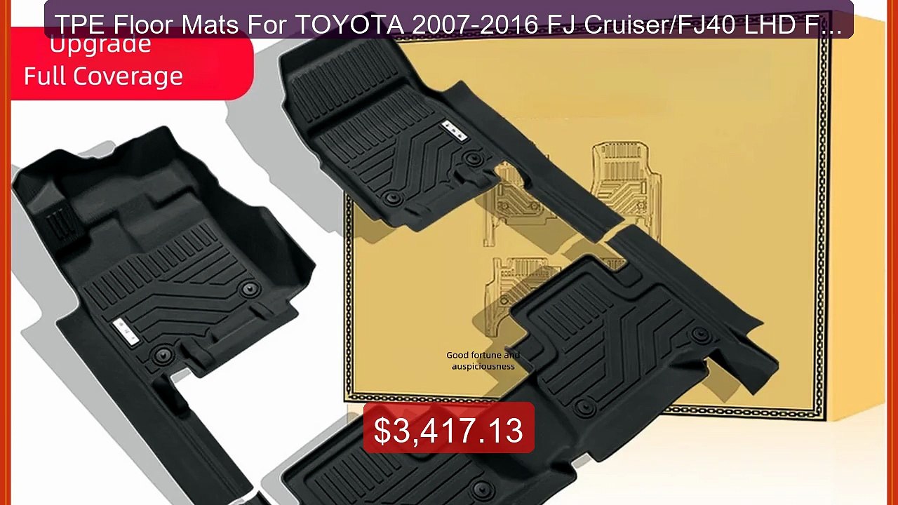 TPE Floor Mats For TOYOTA 2007-2016 FJ Cruiser/...