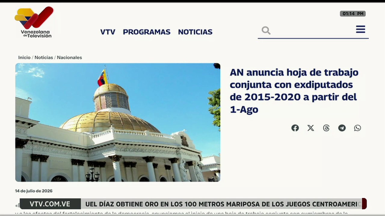 AN iniciará este 1 de agosto hoja de ruta con exdiputados del periodo 2015-2020