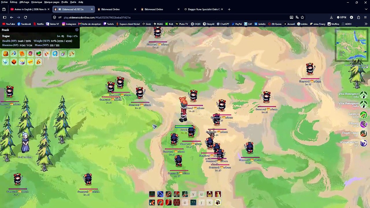 Elderwood playtest - hpleech = slow down time