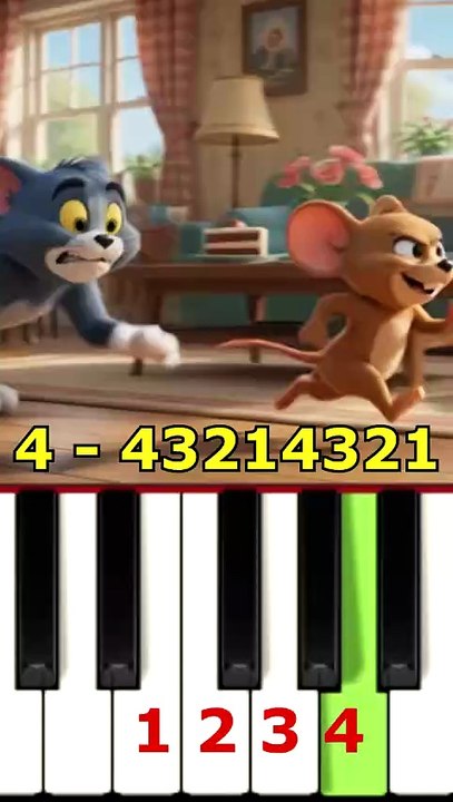 Tom & Jerry Theme Song – Easy Piano Tutorial