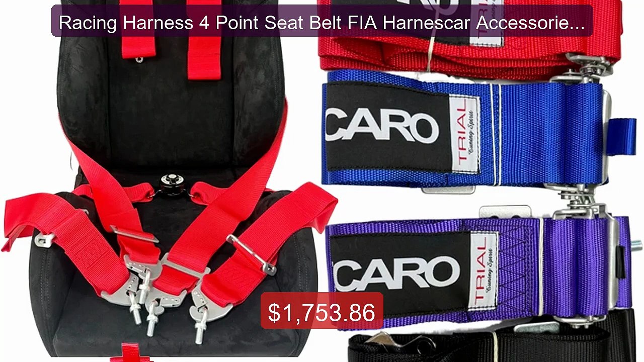 Racing Harness 4 Point Seat Belt FIA Harnescar Accessories In... -- Amazing Value 2026 | Must Have!