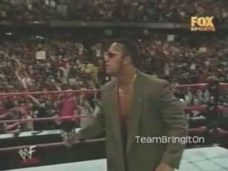 The Rock and Austin battle