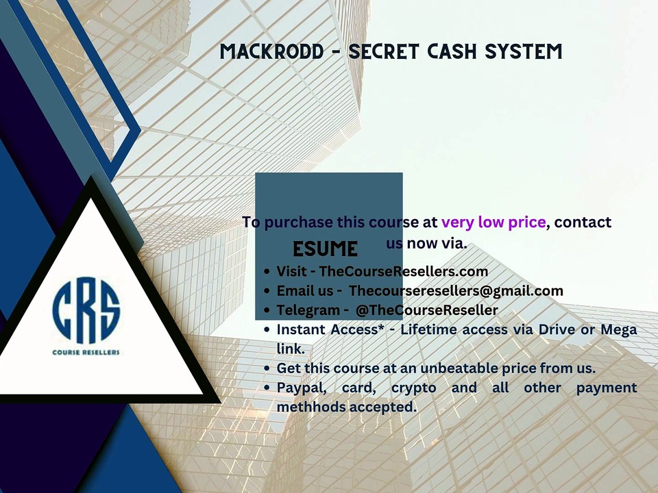 Thecourseresellers.com - Mackrodd – Secret Cash System