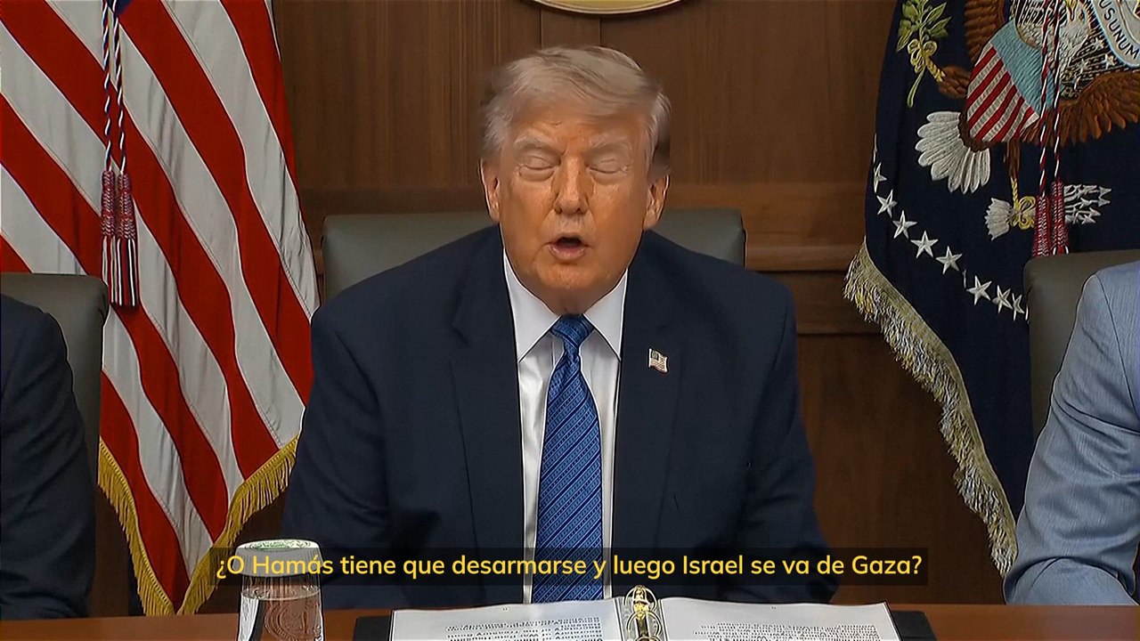 Trump: "Nadie pensó jamás que sería posible para desarmar a Hamás"