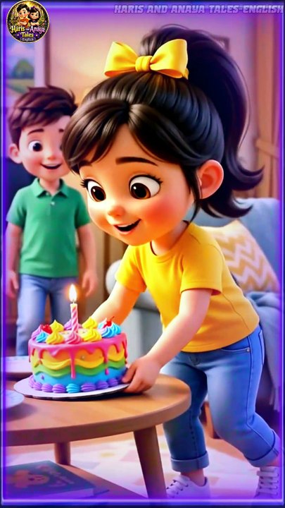 He Ate Her Birthday Cake! 😱🍰 | Haris and Anaya Tales #shorts