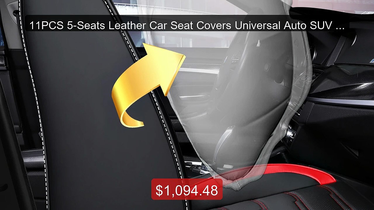 11PCS 5-Seats Leather Car Seat Covers Universal Auto SUV Tr... -- Top Pick 2026 | Unbeatable Price!