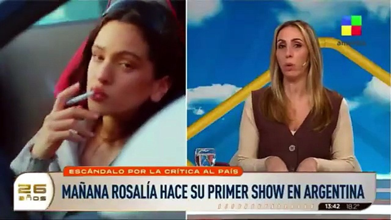 Rosalía se refugia en su hotel tras llegar a la Argentina