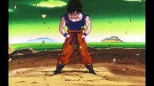 Goku transforms into Super Saiyajin