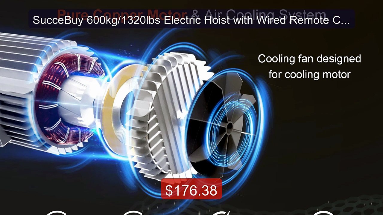 SucceBuy 600kg/1320lbs Electric Hoist with Wired Remote Control Li... -- Best Deal 2026 | Shop Now!