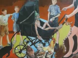 Contemporary oil on canvas art by artist Drasko Klikovac