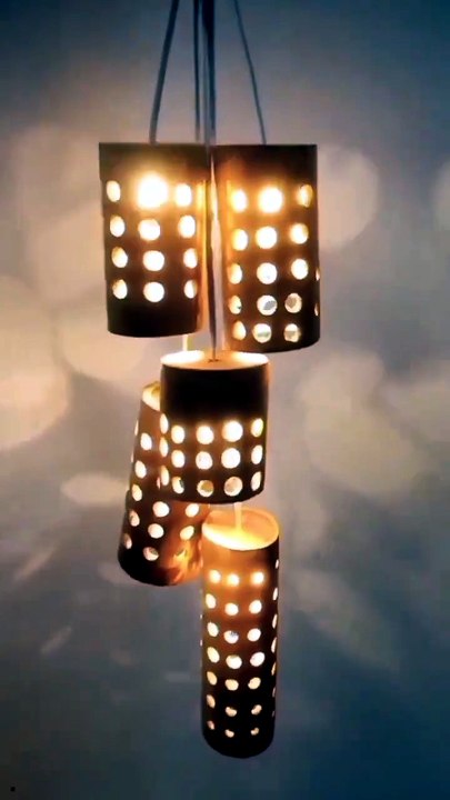 Beautiful Bamboo Lamp DIY | Handmade Home Decor Idea #Shorts