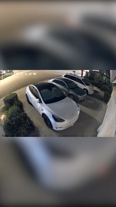Moment suspected trunk killer arrives at Chino Hills home