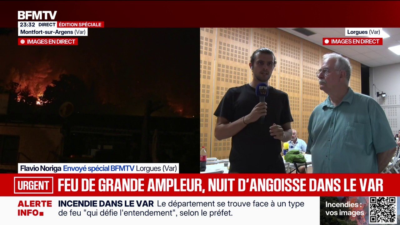 "En début d'après-midi, on a vu une fumée importante, c'était très impressionnant": plusieurs habitants ont dû évacuer après la reprise des flammes dans le Var
