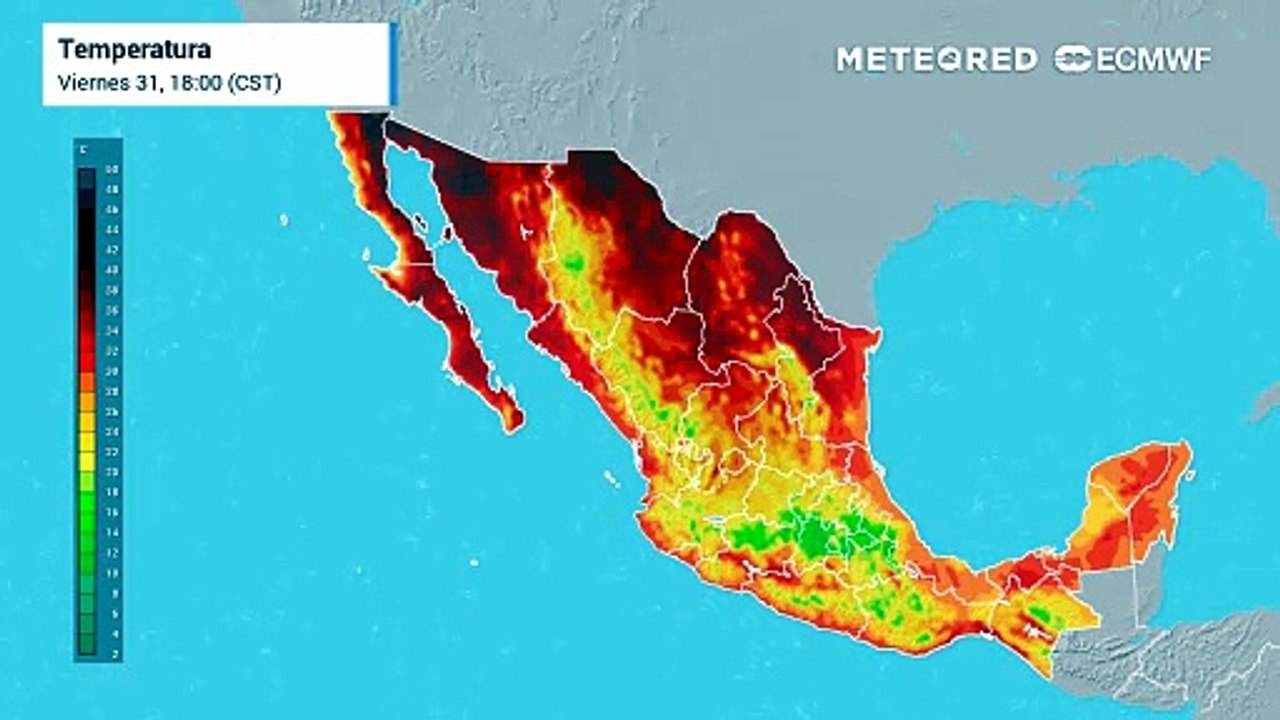 Sábado contrastante entre lluvias fuertes y largos periodos de Sol con calor en México
