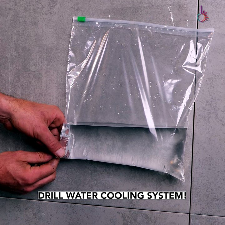 Genius way to cool your drill while working