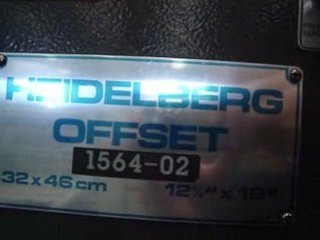 Machine offset-HEIDELBERG GTO 46 ref 01165 morlans euroma