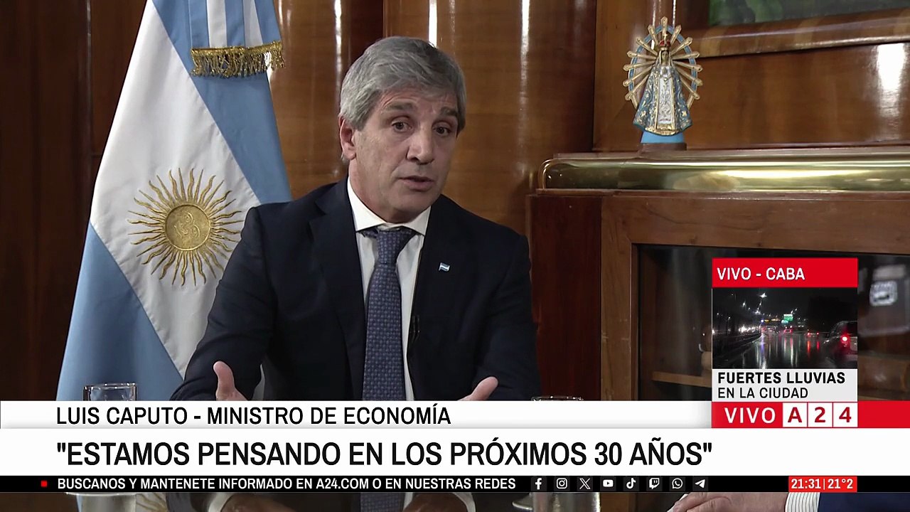 Caputo en A24: estabilidad económica y proyecciones para 2027