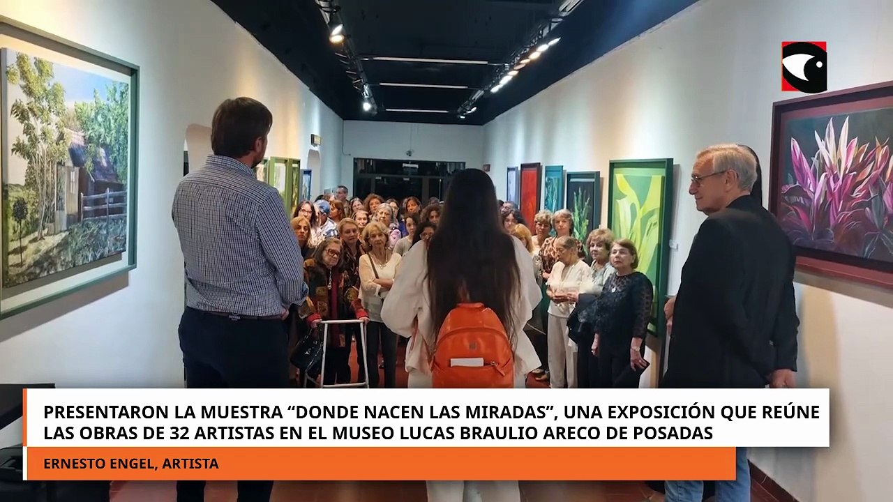 Presentaron la muestra “Donde nacen las miradas”, una exposición que reúne las obras de 32 artistas