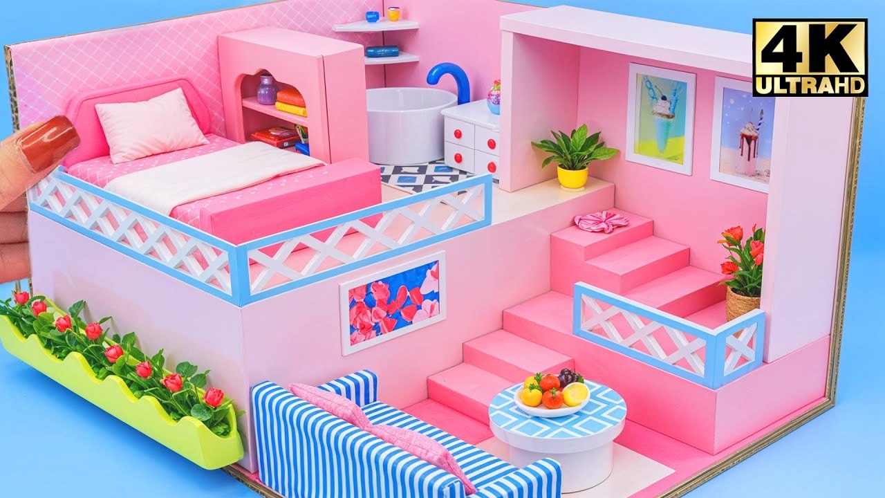 How to Make an Amazing Cardboard Mini Mansion ❤...