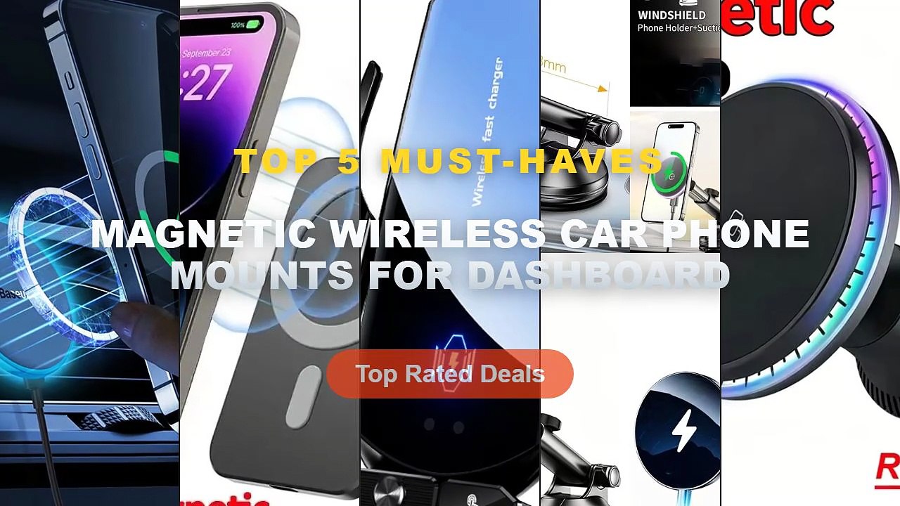 Best Magnetic Wireless Car Phone Mounts For Dashboard on AliExpress | Review - Dashboard Magnetic Wireless Car Charger T...