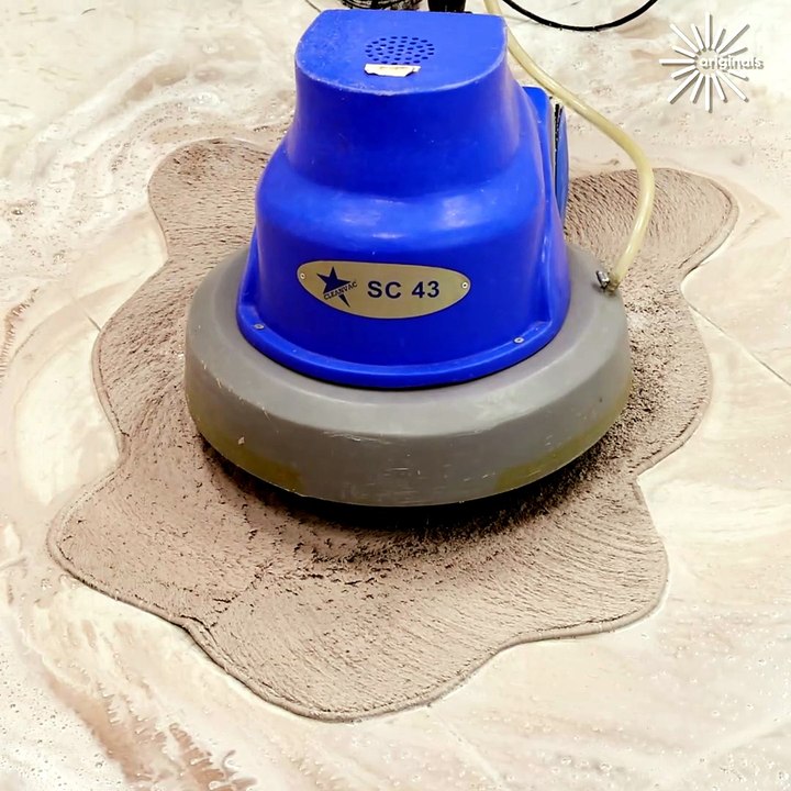 Dried mud ASMR rug cleaning!