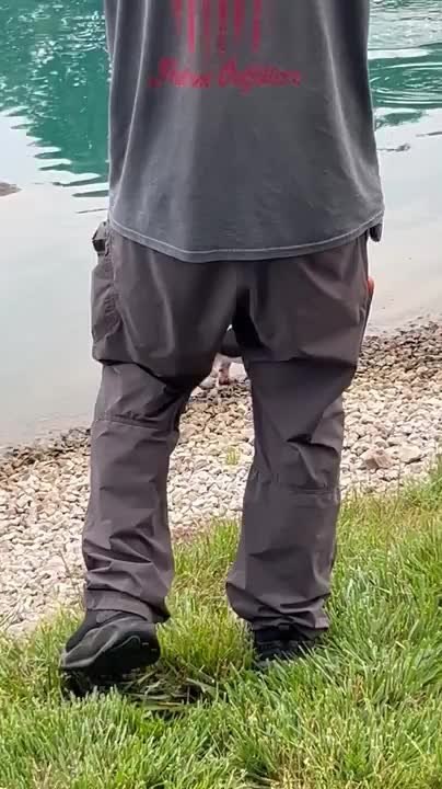 Mini Dachshund Catches Fish Straight From Water