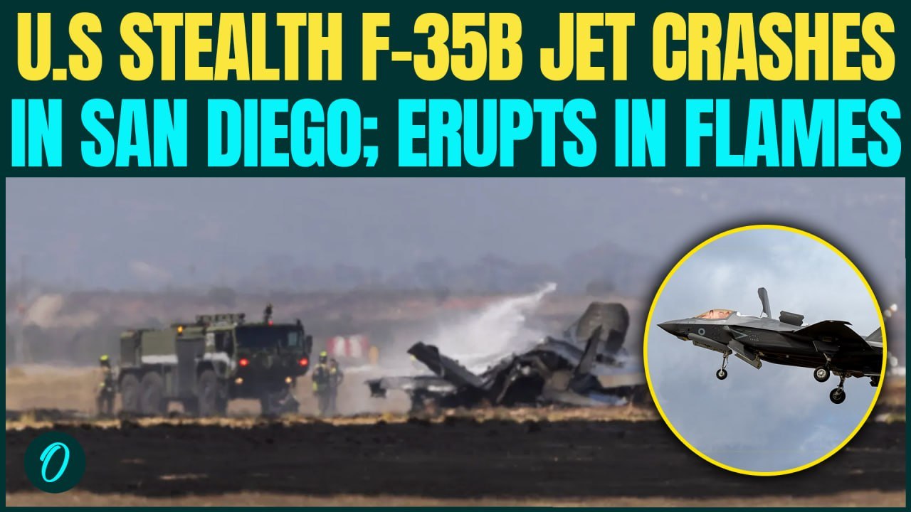 U.S F-35B Crash BREAKING: Trump’s $109 Million Jet Snaps into Two Parts During Landing in California