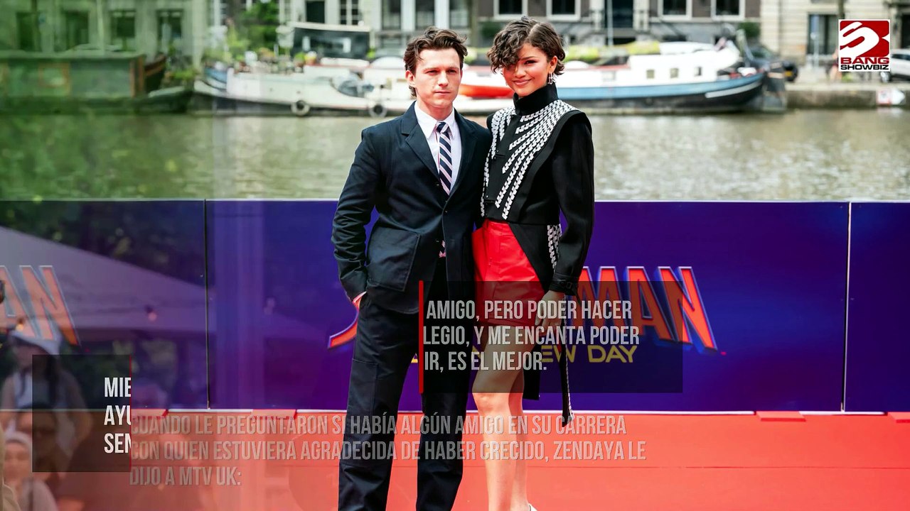 A Zendaya le encanta 'crecer junto a' Tom Holland