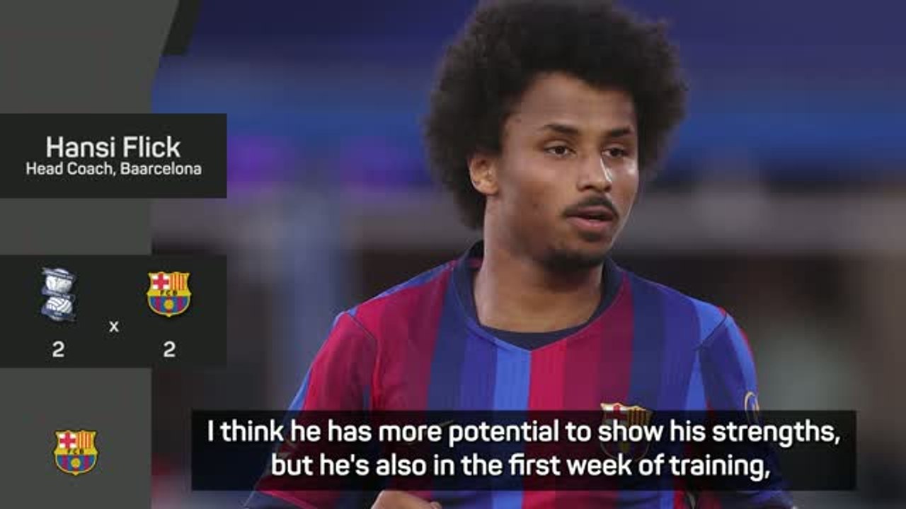 Adeyemi 'not so good' for Barcelona v Birmingham - Flick