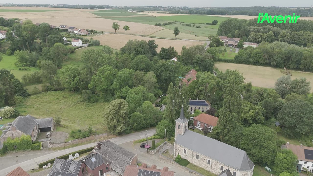 Le Brabant wallon vu du ciel : Jauchelette, le village qui doit son nom à la Gette