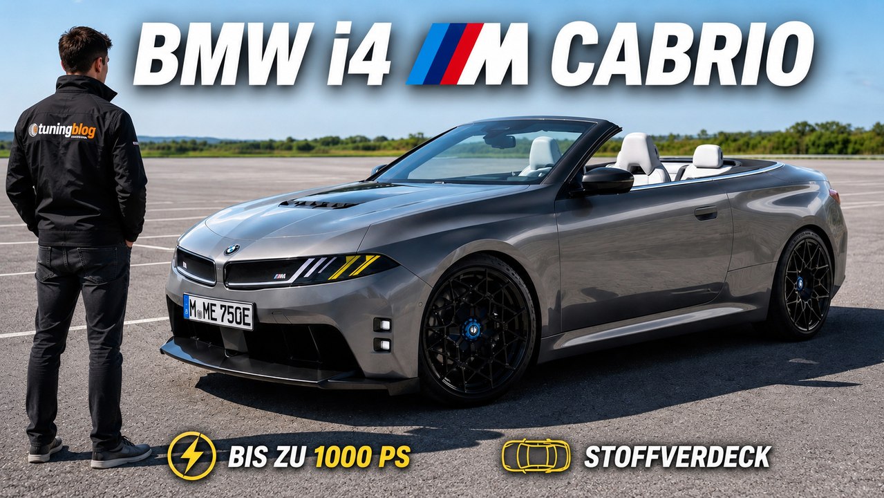 2028 BMW i4 M Cabrio mit Neue Klasse Design als spektakuläre Vision