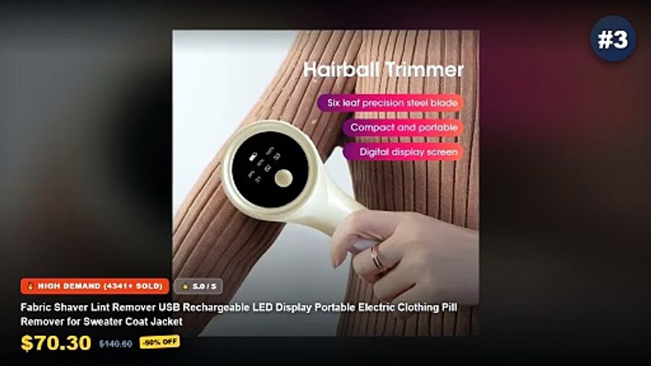 Why Everyone Is Buying Electric Fabric Shavers For Pilled Sweaters - Drop Ship& Electric Clothes Lint Remover Fabrics Tr...