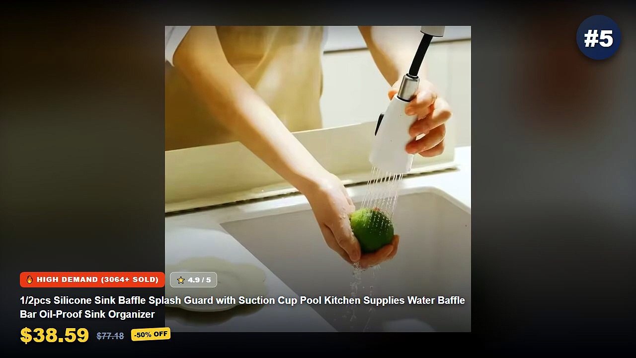 Cheap & Best Silicone Sink Splash Guards For Kitchens Unboxing & Review