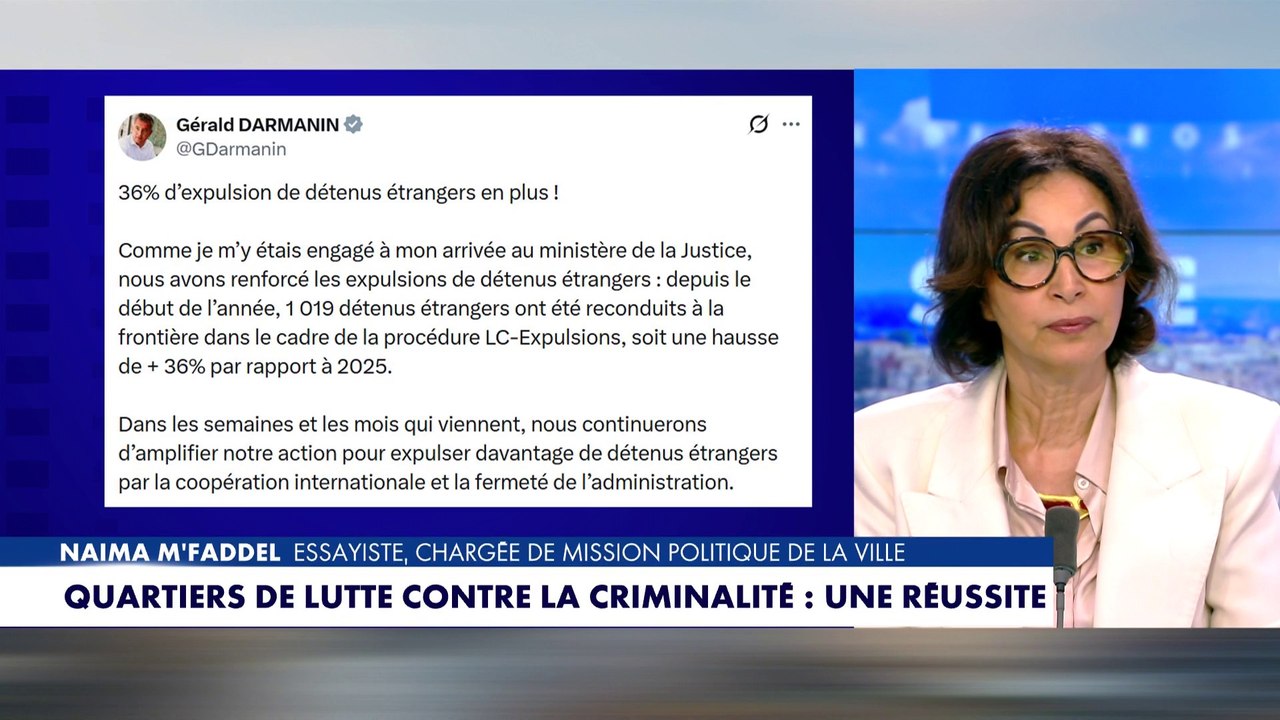 Naïma M'Faddel : «C'est doublement intéressant d'expulser les détenus étrangers»