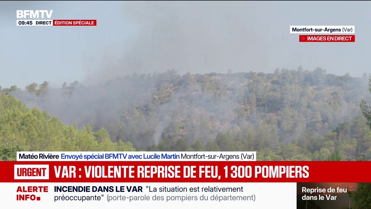 Incendie dans le Var: des fumerolles toujours actives alors que les largages se poursuivent