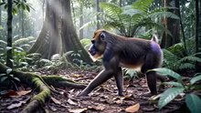 Mandrill : The colorful forest primate with one of nature’s most striking faces