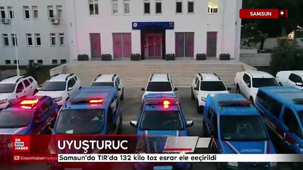 Samsun'da TIR'da 132 kilo toz esrar ele geçirildi