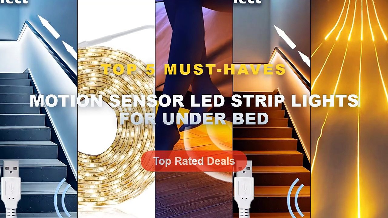 Amazing Motion Sensor LED Strip Lights For Unde...
