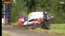 WRC Finland 2026 SS14 Evans Big Crash Rolls