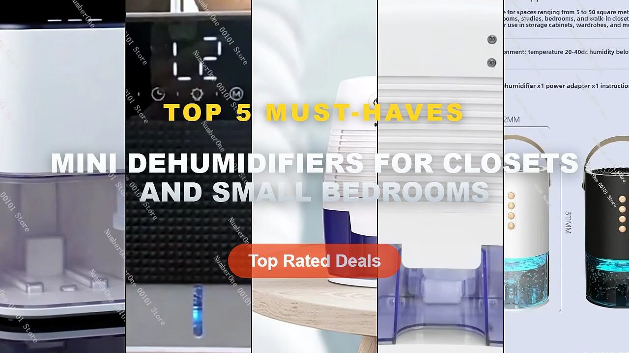 Mini Dehumidifiers For Closets And Small Bedrooms: Top 5 Best Sellers - Mini portable dehumidifier, home office closet, ...